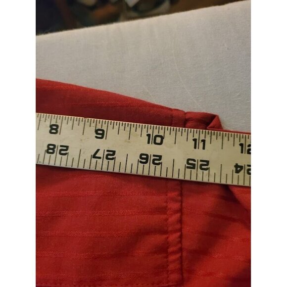 Wrangler Men's Pearl Snap Red On Red Stripe Western Shirt 2X Hollywood Cowboy - Picture 8 of 9